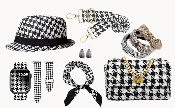 What is Trending in Fashion Accessories-Houndstooth Print